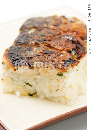 Grilled mackerel sushi Grilled mackerel sushi 124091529