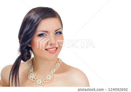 girl with plait 124092692