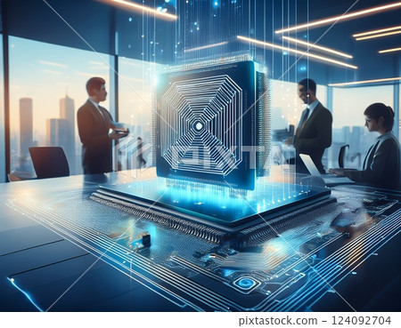 人工智慧生成的近未來城市 124092704