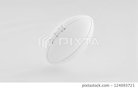 Blank white American soccer ball mock up, no gravity. Blank white American soccer ball mock up, no gravity. 124093721