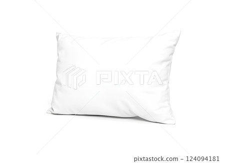 Blank white pillow mockup, isolated, top view. Blank white pillow mockup, isolated, top view. 124094181