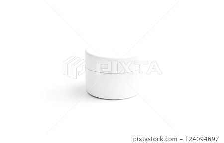 Blank white small powder can mockup, side view Blank white small powder can mockup, side view 124094697