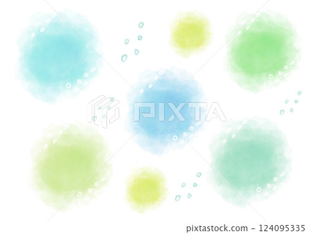 Colorful watercolor texture backgrounds set 124095335