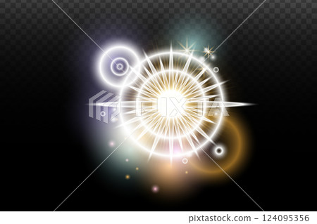 vector illustration of a blue shiny star vector illustration of a blue shiny star 124095356
