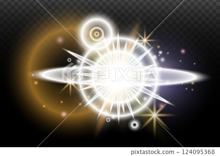 vector illustration of a glowing star vector illustration of a glowing star 124095368