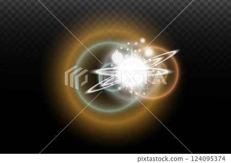 explosion of sparks 124095374