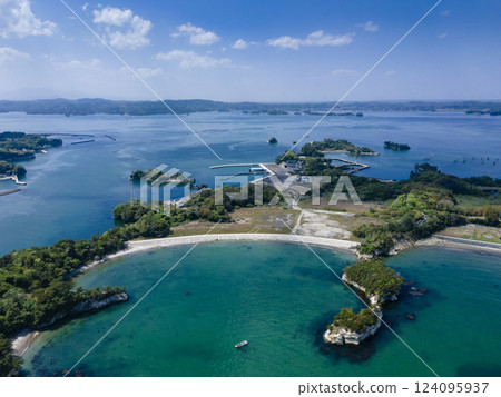 Aerial view of the Urato Islands 124095937