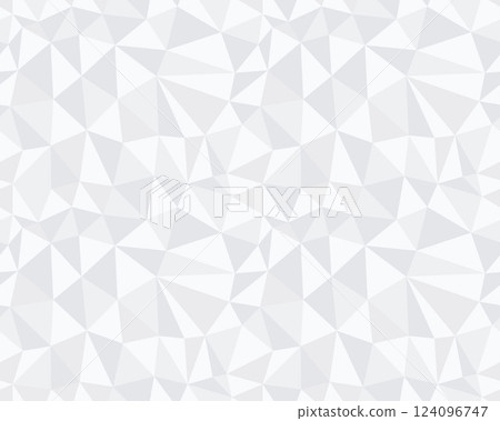 Triangular geometric abstract seamless pattern. Ornament texture or mosaic design backdrop tile template 124096747