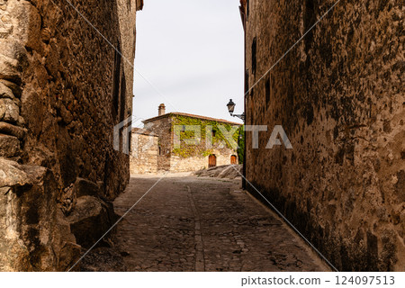 Discover the timeless beauty of Trujillo, Spain, with its stone streets and historic buildings. 124097513