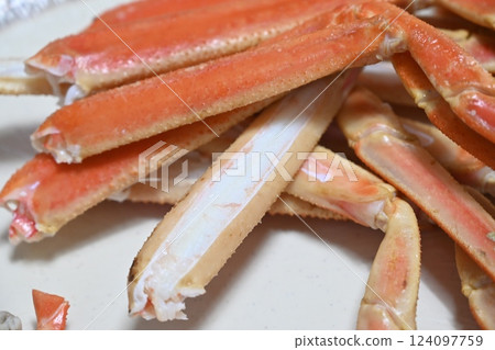 Korean seafood dish. Steamed Korean Kingcrab 124097759