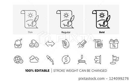Dollar exchange, Creative painting and Ice cream line icons. Pack of Payment card, Medical drugs, Organic product icon. Cloudy weather, Discount offer, Sign out pictogram. Line icons. Vector Dollar exchange, Creative painting and Ice cream line icons. Pack of Payment card, Medical drugs, Organic product icon. Cloudy weather, Discount offer, Sign out pictogram. Line icons. Vector 124099276