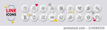 Fake news, Waterproof and Pantothenic acid line icons. White buttons 3d icons. Pack of Report document, Chemistry lab, Report icon. Microscope, Work, Chemical hazard pictogram. Chemistry dna. Vector Fake news, Waterproof and Pantothenic acid line icons. White buttons 3d icons. Pack of Report document, Chemistry lab, Report icon. Microscope, Work, Chemical hazard pictogram. Chemistry dna. Vector 124099330