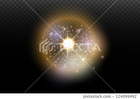 vector illustration of a light burst vector illustration of a light burst 124099492