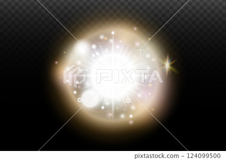 vector illustration of a glowing light effect vector illustration of a glowing light effect 124099500