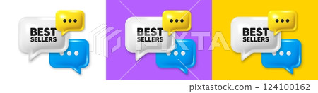 Chat speech bubble 3d icons. Best sellers tag. Special offer price sign. Advertising discounts symbol. Best sellers chat text box. Speech bubble banner. Offer box balloon. Vector Chat speech bubble 3d icons. Best sellers tag. Special offer price sign. Advertising discounts symbol. Best sellers chat text box. Speech bubble banner. Offer box balloon. Vector 124100162