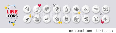 Agreement document, Talk bubble and Phone chat line icons. White buttons 3d icons. Pack of 3d chart, Start business, Save planet icon. Teamwork, Chemistry lab, Business portfolio pictogram. Vector Agreement document, Talk bubble and Phone chat line icons. White buttons 3d icons. Pack of 3d chart, Start business, Save planet icon. Teamwork, Chemistry lab, Business portfolio pictogram. Vector 124100405