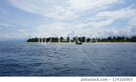 Gili Air beach at Gili island, Indonesia 124100963