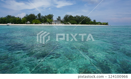 Gili Air beach at Gili island, Indonesia 124100966