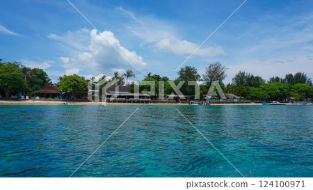Gili Air beach at Gili island, Indonesia Gili Air beach at Gili island, Indonesia 124100971