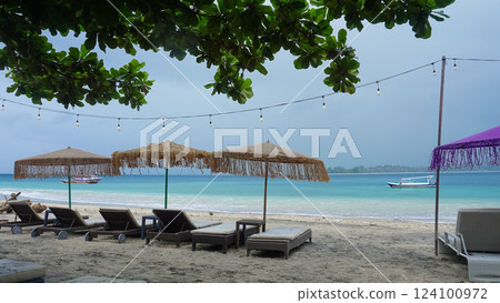 Gili Air beach at Gili island, Indonesia 124100972