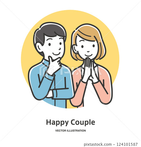 Young couple with a smile 124101587
