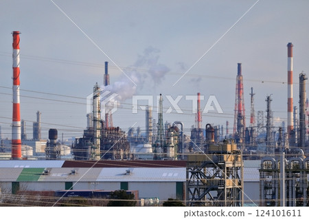 Petrochemical complex chimney (Keiyo Rinkai Petrochemical Complex) 124101611