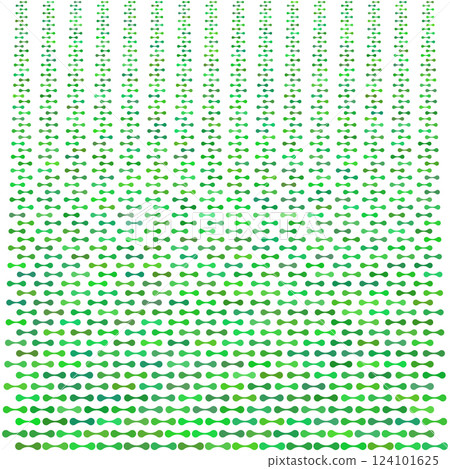 Vector Metaball Connect Dot Set. Molecule chain. Circle Shapes. Abstract Green Geometric Dots. Morphing Blob for Pattern, Sticker, Badge, Poster, Web Design 124101625