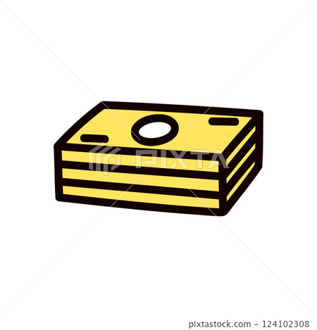 illustration of wad illustration of wad 124102308