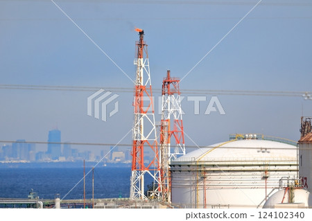Petrochemical complex chimney (Keiyo Rinkai Petrochemical Complex) 124102340