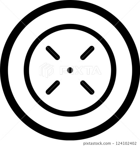 Target icon with crosshairs and a central dot, symbolizing focus, precision, accuracy, and goal achievement within a simple and minimalist design Target icon with crosshairs and a central dot, symbolizing focus, precision, accuracy, and goal achievement within a simple and minimalist design 124102402