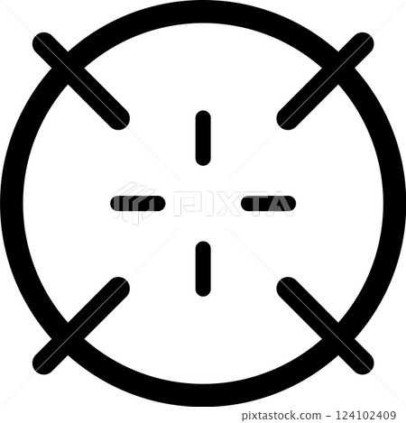 Target symbol featuring crosshairs precisely focusing on the center point, embodying concepts of accuracy, precision in aiming, and the pursuit of achieving goals and hitting the bullseye Target symbol featuring crosshairs precisely focusing on the center point, embodying concepts of accuracy, precision in aiming, and the pursuit of achieving goals and hitting the bullseye 124102409