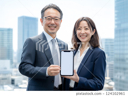 Successful business partnership Successful business partnership 124102961