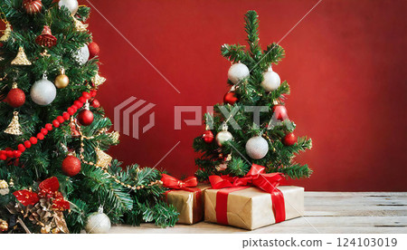 聖誕樹背景 124103019