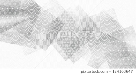 剪影日本圖案背景 124103647