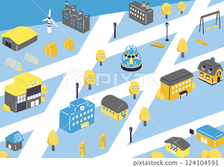 Cityscape Isometric 124104591