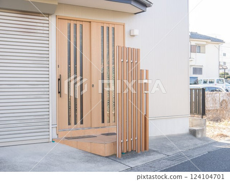 Entrance blindfold fence Entrance blindfold fence 124104701