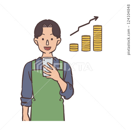 用智能手機賺錢的男人 124104848