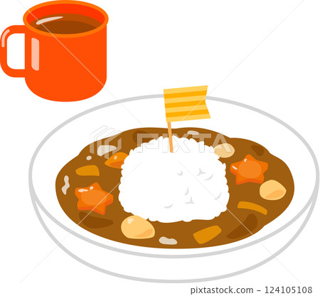 Curry rice served for children 124105108