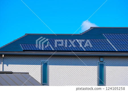 新建太陽能發電可再生能源住宅 124105258