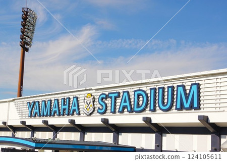 Yamaha Stadium and blue sky 124105611