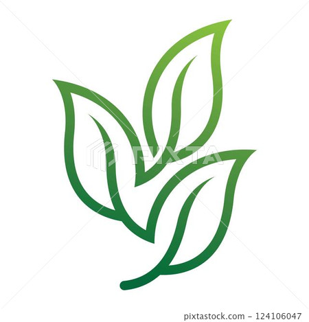 Leaf vector logo design 124106047