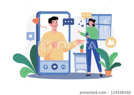 Video Calling With Loved Ones Video Calling With Loved Ones 124106380