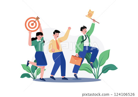 Head Illustration concept. A flat illustration isolated on white background Head Illustration concept. A flat illustration isolated on white background 124106526