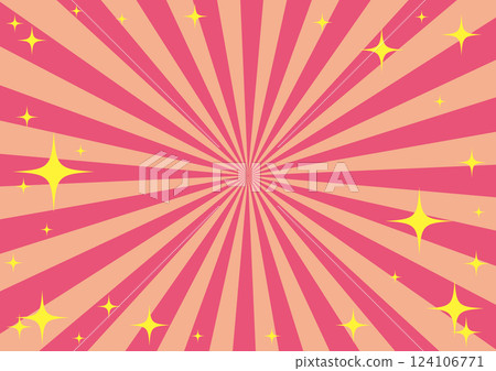 充滿活力的背景插圖，帶有閃閃發光的集中線條 124106771