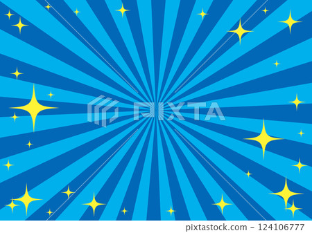 A vibrant background illustration with sparkling concentrated lines 124106777