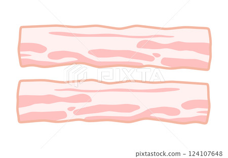 培根向量插圖簡單 124107648