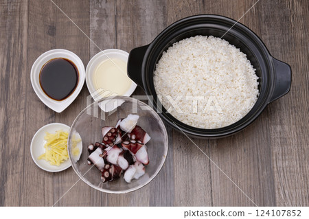 Recipe for making octopus rice 124107852