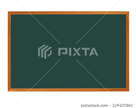 Blackboard (wooden frame) green 124107862