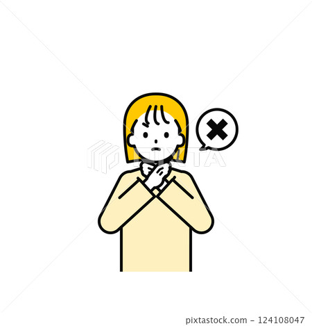 Upper body pose_simple casual clothes girl 14 Upper body pose_simple casual clothes girl 14 124108047