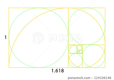Golden Ratio Spiral Golden Ratio Spiral 124108146